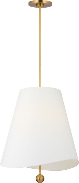 Myhouse Lighting Visual Comfort Studio - KSP1213BBS - Three Light Hanging Shade - Beauvoir - Burnished Brass/Burnished Brass