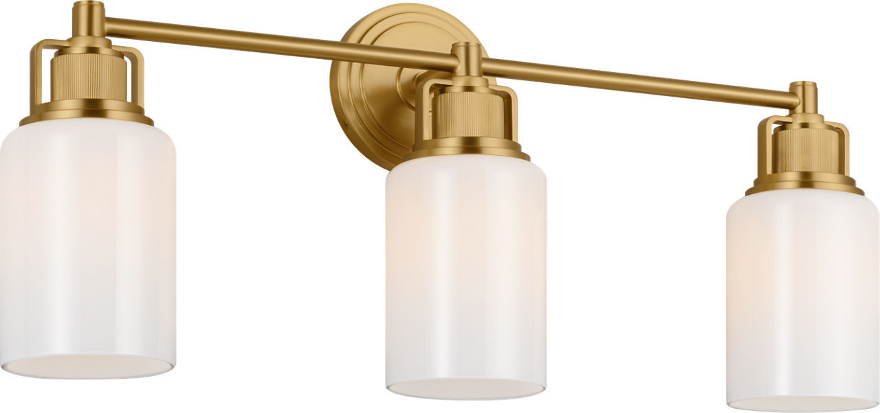Myhouse Lighting Visual Comfort Studio - CV1113BBS - Three Light Bath - Ashford - Burnished Brass/Burnished Brass