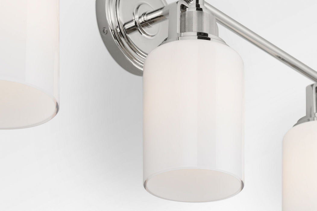 Myhouse Lighting Visual Comfort Studio - CV1113PN - Three Light Bath - Ashford - Polished Nickel/Polished Nickel