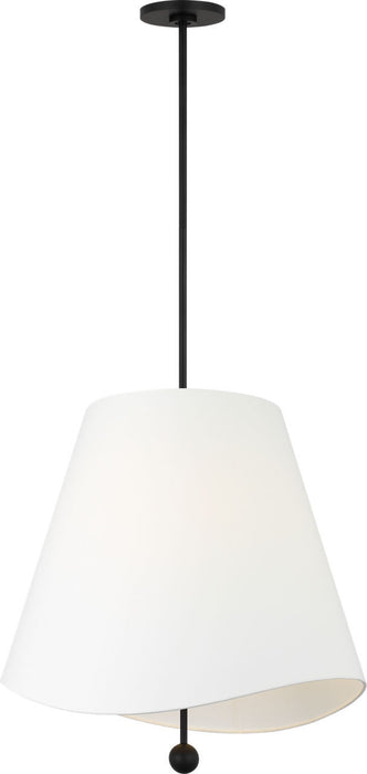 Myhouse Lighting Visual Comfort Studio - KSP1224MBK - Four Light Hanging Shade - Beauvoir - Midnight Black/Midnight Black