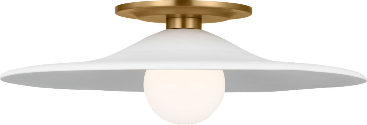 Myhouse Lighting Visual Comfort Studio - KSF1121BBS - LED Flush Mount - Endicott - Burnished Brass/Burnished Brass