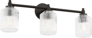 Myhouse Lighting Visual Comfort Studio - CV1093AI - Three Light Bath - Barstow - Aged Iroged Iron