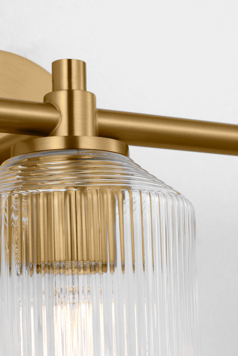 Myhouse Lighting Visual Comfort Studio - CV1093BBS - Three Light Bath - Barstow - Burnished Brass/Burnished Brass