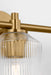 Myhouse Lighting Visual Comfort Studio - CV1093BBS - Three Light Bath - Barstow - Burnished Brass/Burnished Brass