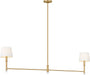 Myhouse Lighting Visual Comfort Studio - AC1182GD - Two Light Linear Chandelier - Greard - Gild/Gild