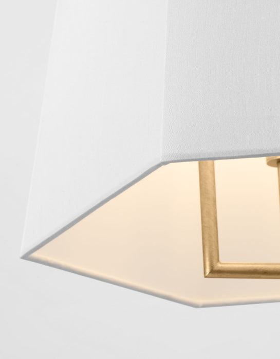 Myhouse Lighting Visual Comfort Studio - PCP1024GD - Four Light Hanging Shade - Lille - Gild/Gild
