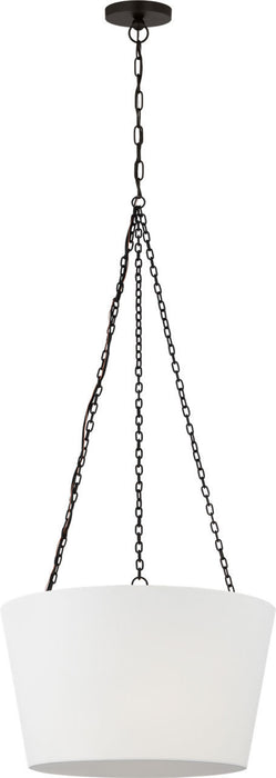 Myhouse Lighting Visual Comfort Studio - PCP1033AI - Three Light Hanging Shade - Herve - Aged Iroged Iron