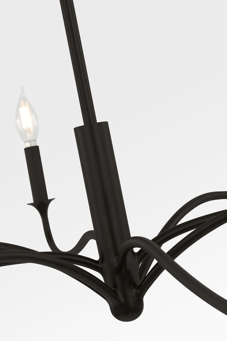 Myhouse Lighting Visual Comfort Studio - AC1218AI - Eight Light Chandelier - Chatsworth - Aged Iroged Iron