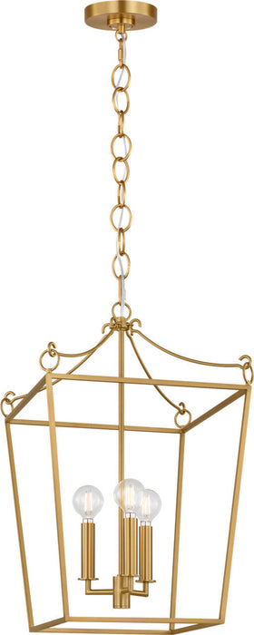 Myhouse Lighting Visual Comfort Studio - KSC1183BBS - Three Light Lantern - Carlyle - Burnished Brass/Burnished Brass