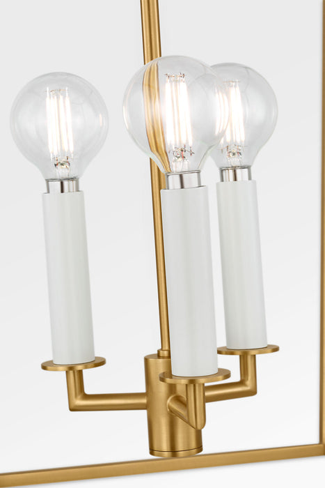 Myhouse Lighting Visual Comfort Studio - KSC1183BBS - Three Light Lantern - Carlyle - Burnished Brass/Burnished Brass