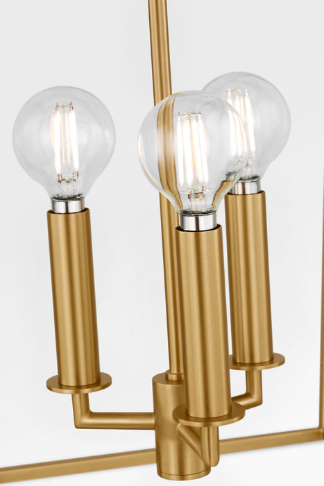 Myhouse Lighting Visual Comfort Studio - KSC1183BBS - Three Light Lantern - Carlyle - Burnished Brass/Burnished Brass