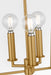 Myhouse Lighting Visual Comfort Studio - KSC1183BBS - Three Light Lantern - Carlyle - Burnished Brass/Burnished Brass