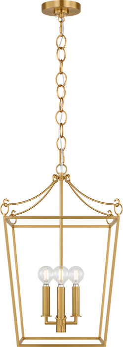 Myhouse Lighting Visual Comfort Studio - KSC1183BBS - Three Light Lantern - Carlyle - Burnished Brass/Burnished Brass