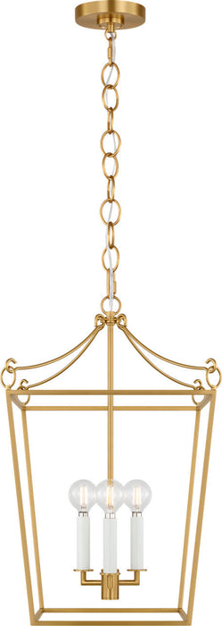 Myhouse Lighting Visual Comfort Studio - KSC1183BBS - Three Light Lantern - Carlyle - Burnished Brass/Burnished Brass