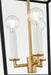 Myhouse Lighting Visual Comfort Studio - KSC1183MBK - Three Light Lantern - Carlyle - Midnight Black/Burnished Brass