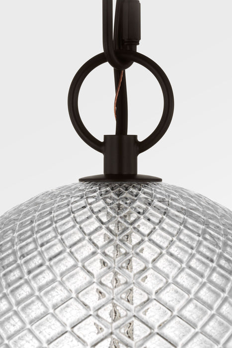Myhouse Lighting Visual Comfort Studio - AP1291AI - One Light Pendant - Lucinda - Aged Iroged Iron