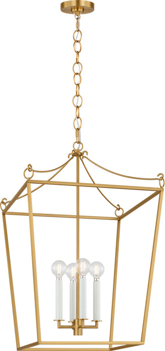 Myhouse Lighting Visual Comfort Studio - KSC1174BBS - Four Light Lantern - Carlyle - Burnished Brass/Burnished Brass