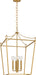 Myhouse Lighting Visual Comfort Studio - KSC1174BBS - Four Light Lantern - Carlyle - Burnished Brass/Burnished Brass