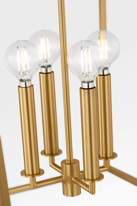 Myhouse Lighting Visual Comfort Studio - KSC1174BBS - Four Light Lantern - Carlyle - Burnished Brass/Burnished Brass