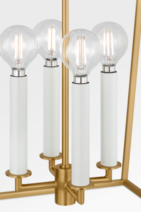 Myhouse Lighting Visual Comfort Studio - KSC1174BBS - Four Light Lantern - Carlyle - Burnished Brass/Burnished Brass