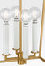 Myhouse Lighting Visual Comfort Studio - KSC1174BBS - Four Light Lantern - Carlyle - Burnished Brass/Burnished Brass
