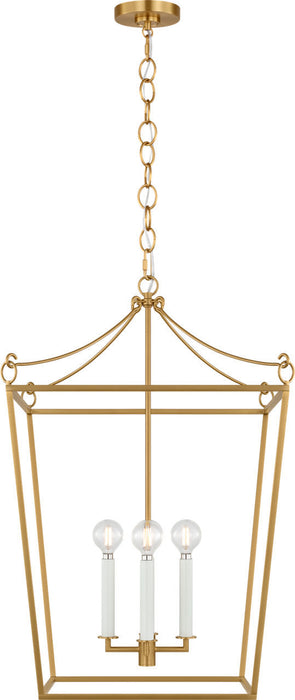 Myhouse Lighting Visual Comfort Studio - KSC1174BBS - Four Light Lantern - Carlyle - Burnished Brass/Burnished Brass