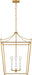 Myhouse Lighting Visual Comfort Studio - KSC1174BBS - Four Light Lantern - Carlyle - Burnished Brass/Burnished Brass