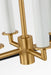 Myhouse Lighting Visual Comfort Studio - KSC1174MBK - Four Light Lantern - Carlyle - Midnight Black/Burnished Brass