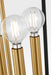 Myhouse Lighting Visual Comfort Studio - KSC1174MBK - Four Light Lantern - Carlyle - Midnight Black/Burnished Brass