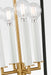 Myhouse Lighting Visual Comfort Studio - KSC1174MBK - Four Light Lantern - Carlyle - Midnight Black/Burnished Brass