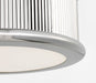 Myhouse Lighting Visual Comfort Studio - PCF1033PN - Three Light Flush Mount - Ritz - Polished Nickel/Polished Nickel