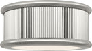 Myhouse Lighting Visual Comfort Studio - PCF1033PN - Three Light Flush Mount - Ritz - Polished Nickel/Polished Nickel