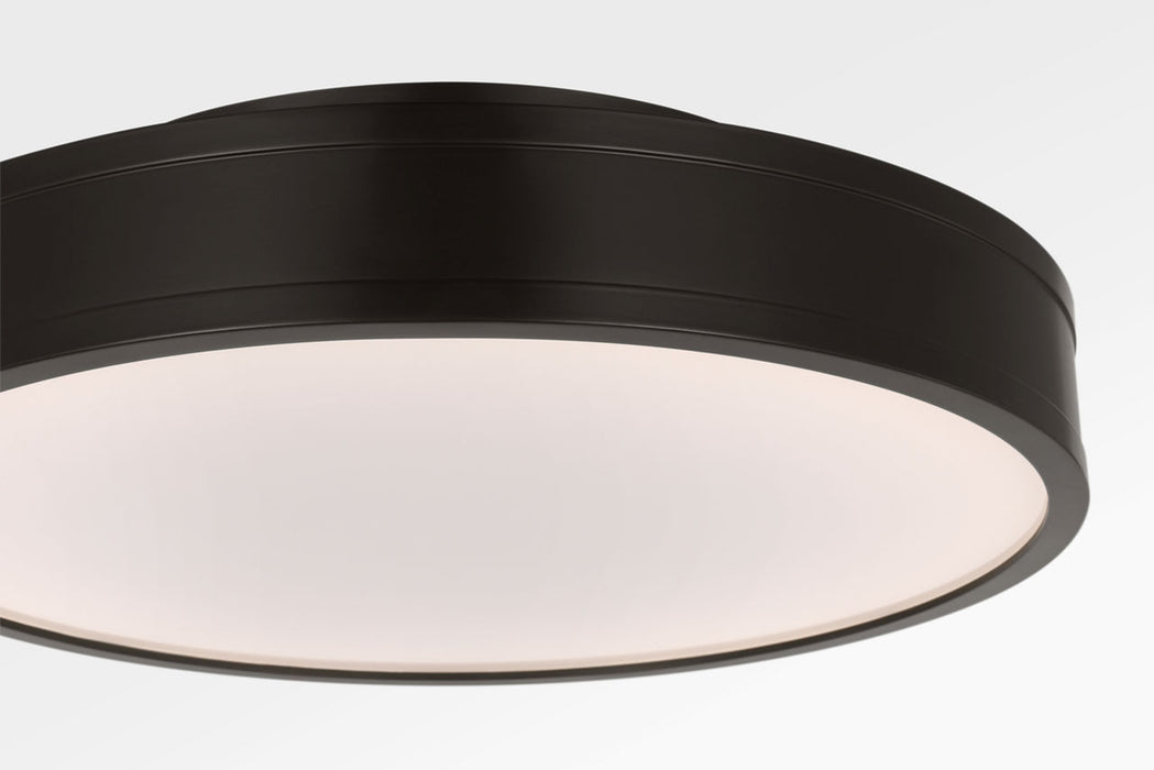 Myhouse Lighting Visual Comfort Studio - PCF1041AI - LED Semi Flush Mount - Dupont - Aged Iroged Iron