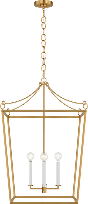 Myhouse Lighting Visual Comfort Studio - KSC1194BBS - Four Light Lantern - Carlyle - Burnished Brass/Burnished Brass