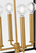 Myhouse Lighting Visual Comfort Studio - KSC1194MBK - Four Light Lantern - Carlyle - Midnight Black/Burnished Brass