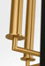 Myhouse Lighting Visual Comfort Studio - KSC1194MBK - Four Light Lantern - Carlyle - Midnight Black/Burnished Brass