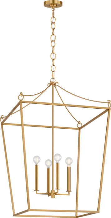 Myhouse Lighting Visual Comfort Studio - KSC1204BBS - Four Light Lantern - Carlyle - Burnished Brass/Burnished Brass