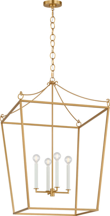 Myhouse Lighting Visual Comfort Studio - KSC1204BBS - Four Light Lantern - Carlyle - Burnished Brass/Burnished Brass