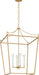 Myhouse Lighting Visual Comfort Studio - KSC1204BBS - Four Light Lantern - Carlyle - Burnished Brass/Burnished Brass