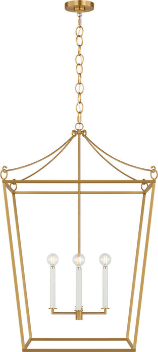 Myhouse Lighting Visual Comfort Studio - KSC1204BBS - Four Light Lantern - Carlyle - Burnished Brass/Burnished Brass