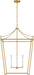 Myhouse Lighting Visual Comfort Studio - KSC1204BBS - Four Light Lantern - Carlyle - Burnished Brass/Burnished Brass