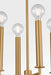 Myhouse Lighting Visual Comfort Studio - KSC1204MBK - Four Light Lantern - Carlyle - Midnight Black/Burnished Brass