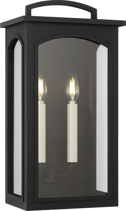 Myhouse Lighting Visual Comfort Studio - CO1542TXB - Two Light Wall Lantern - Modesto - Textured Black/Textured Black