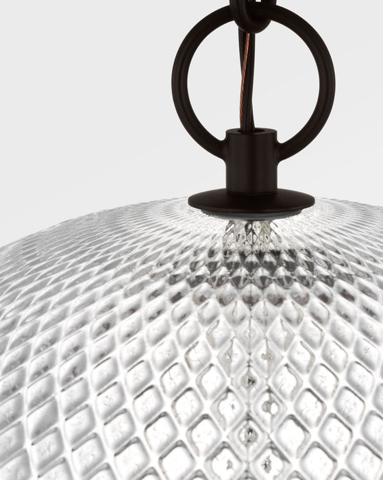 Myhouse Lighting Visual Comfort Studio - AP1303AI - Three Light Pendant - Lucinda - Aged Iroged Iron