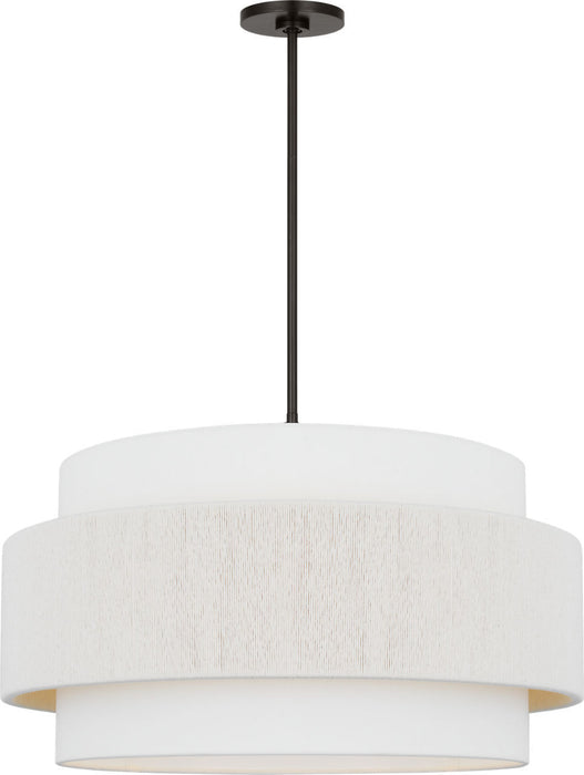 Myhouse Lighting Visual Comfort Studio - EP1184AI - Four Light Hanging Shade - Belaro - Aged Iroged Iron