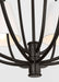 Myhouse Lighting Visual Comfort Studio - CC18312AI - 12 Light Chandelier - Marina - Aged Iroged Iron