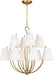 Myhouse Lighting Visual Comfort Studio - CC18312BBS - 12 Light Chandelier - Marina - Burnished Brass/Burnished Brass