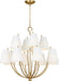 Myhouse Lighting Visual Comfort Studio - CC18312BBS - 12 Light Chandelier - Marina - Burnished Brass/Burnished Brass