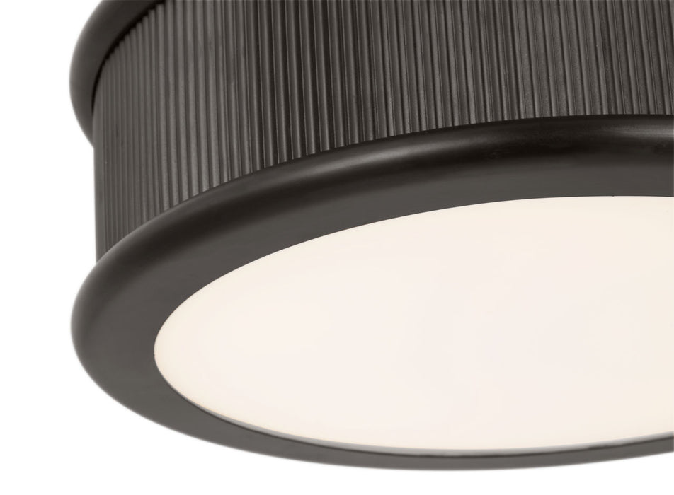 Myhouse Lighting Visual Comfort Studio - PCF1025AI - Five Light Flush Mount - Ritz - Aged Iroged Iron