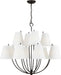 Myhouse Lighting Visual Comfort Studio - CC18412AI - 12 Light Chandelier - Marina - Aged Iroged Iron